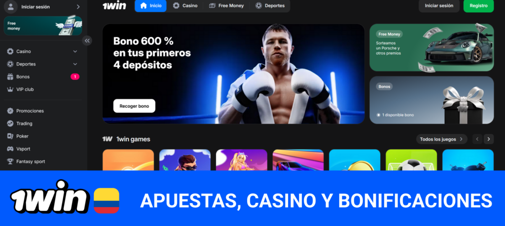 Realiza tus apuestas deportivas y de casino con 1win Colombia